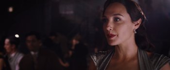 Movie still from “Death on the Nile” (2022), directed by Kenneth Branagh – Close Up shot, Over the shoulder angle