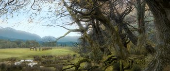Movie still from “The Hobbit: The Desolation of Smaug” (2013), directed by Peter Jackson – Extreme Wide shot, High angle