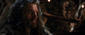 Movie still from “The Hobbit: The Desolation of Smaug” (2013), directed by Peter Jackson – Close Up shot, Low angle