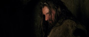 Movie still from “The Hobbit: The Desolation of Smaug” (2013), directed by Peter Jackson – Close Up shot, Low angle