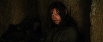 Movie still from “The Hobbit: The Desolation of Smaug” (2013), directed by Peter Jackson – Close Up shot, High angle