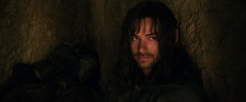 Movie still from “The Hobbit: The Desolation of Smaug” (2013), directed by Peter Jackson – Close Up shot, High angle