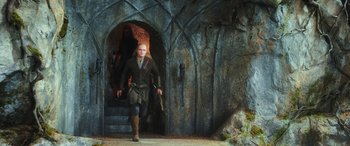 Movie still from “The Hobbit: The Desolation of Smaug” (2013), directed by Peter Jackson – Wide shot, High angle
