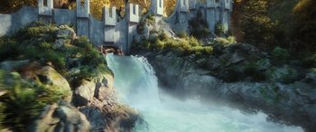 Movie still from “The Hobbit: The Desolation of Smaug” (2013), directed by Peter Jackson – Extreme Wide shot, High angle