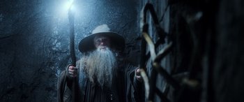 Movie still from “The Hobbit: The Desolation of Smaug” (2013), directed by Peter Jackson – Medium shot, Low angle