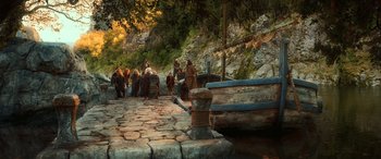 Movie still from “The Hobbit: The Desolation of Smaug” (2013), directed by Peter Jackson – Extreme Wide shot, High angle