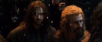 Movie still from “The Hobbit: The Desolation of Smaug” (2013), directed by Peter Jackson – Close Up shot, Low angle