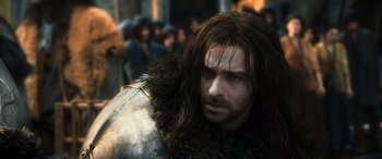 Movie still from “The Hobbit: The Desolation of Smaug” (2013), directed by Peter Jackson – Close Up shot, Low angle