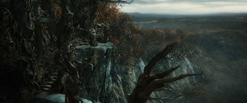 Movie still from “The Hobbit: The Desolation of Smaug” (2013), directed by Peter Jackson – Extreme Wide shot, High angle