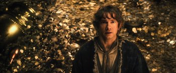 Movie still from “The Hobbit: The Desolation of Smaug” (2013), directed by Peter Jackson – Close Up shot, High angle