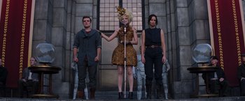 Movie still from “The Hunger Games: Catching Fire” (2013), directed by Francis Lawrence – Wide shot, Low angle