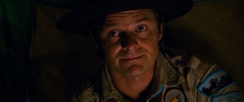 Movie still from “Diary of a Wimpy Kid: Dog Days” (2012), directed by David Bowers – A person wearing a hat; Close Up shot, Low angle