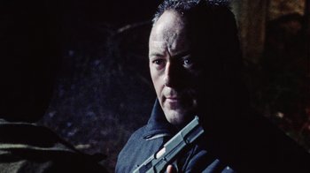 Movie still from “Dog Soldiers” (2002), directed by Neil Marshall – Close Up shot, Low angle