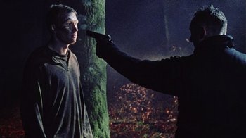 Movie still from “Dog Soldiers” (2002), directed by Neil Marshall – Medium shot, Over the shoulder angle