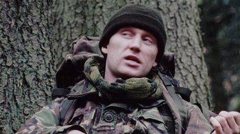 Movie still from “Dog Soldiers” (2002), directed by Neil Marshall – Close Up shot, Low angle