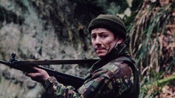 Movie still from “Dog Soldiers” (2002), directed by Neil Marshall – Close Up shot, Low angle