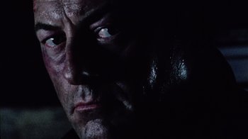 Movie still from “Dog Soldiers” (2002), directed by Neil Marshall – Extreme Close Up shot, Low angle