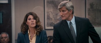 Movie still from “The Lincoln Lawyer” (2011), directed by Brad Furman – A man and a woman standing next to each other; Close Up shot, Over the shoulder angle