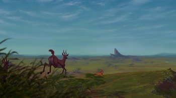 Movie still from “The Lion King” (1994), directed by Rob Minkoff – Extreme Wide shot, Low angle