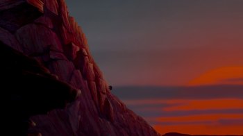 Movie still from “The Lion King” (1994), directed by Rob Minkoff – Extreme Wide shot, Low angle