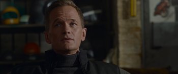 Movie still from “The Matrix Resurrections” (2021), directed by Lana Wachowski – Close Up shot, Over the shoulder angle