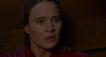 Movie still from “The Princess Bride” (1987), directed by Rob Reiner – A person with wet hair; Close Up shot, High angle