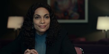 Movie still from “Dopesick” (2021), directed by Danny Strong – Close Up shot, Over the shoulder angle