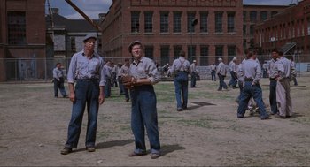 Movie still from “The Shawshank Redemption” (1994), directed by Frank Darabont – Wide shot, High angle