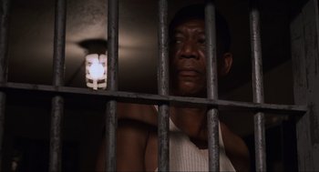 Movie still from “The Shawshank Redemption” (1994), directed by Frank Darabont – Close Up shot, Low angle