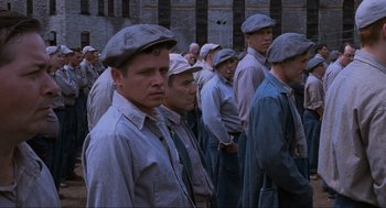 Movie still from “The Shawshank Redemption” (1994), directed by Frank Darabont – Medium shot, High angle