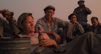 Movie still from “The Shawshank Redemption” (1994), directed by Frank Darabont – Medium shot, Low angle