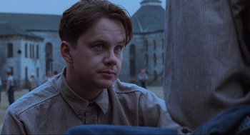 Movie still from “The Shawshank Redemption” (1994), directed by Frank Darabont – Close Up shot, Over the shoulder angle