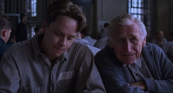 Movie still from “The Shawshank Redemption” (1994), directed by Frank Darabont – Close Up shot, Over the shoulder angle