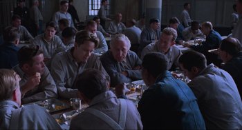 Movie still from “The Shawshank Redemption” (1994), directed by Frank Darabont – Medium shot, High angle