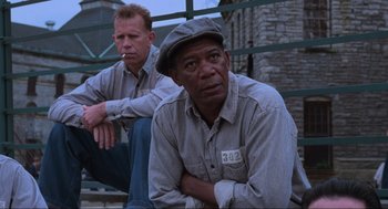 Movie still from “The Shawshank Redemption” (1994), directed by Frank Darabont – Medium shot, Low angle