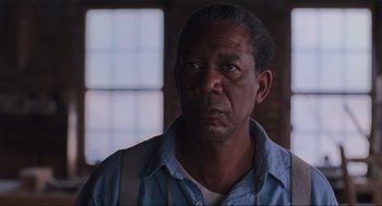 Movie still from “The Shawshank Redemption” (1994), directed by Frank Darabont – Close Up shot, Low angle