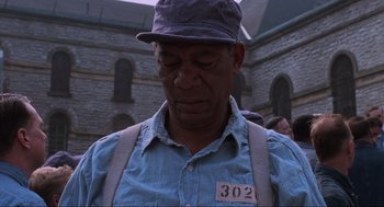 Movie still from “The Shawshank Redemption” (1994), directed by Frank Darabont – Medium shot, Low angle