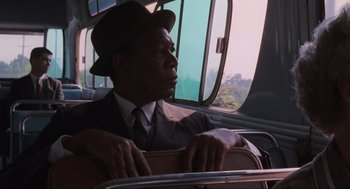 Movie still from “The Shawshank Redemption” (1994), directed by Frank Darabont – Medium shot, Over the shoulder angle