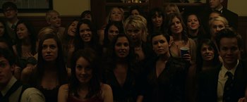 Movie still from “The Social Network” (2010), directed by David Fincher – Medium shot, High angle