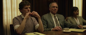 Movie still from “The Social Network” (2010), directed by David Fincher – Medium shot, Over the shoulder angle