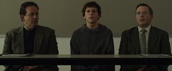 Movie still from “The Social Network” (2010), directed by David Fincher – Medium shot, Over the shoulder angle