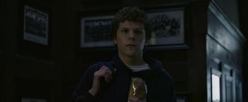 Movie still from “The Social Network” (2010), directed by David Fincher – Close Up shot, Over the shoulder angle