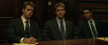 Movie still from “The Social Network” (2010), directed by David Fincher – Medium shot, Low angle