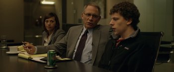 Movie still from “The Social Network” (2010), directed by David Fincher – Medium shot, Over the shoulder angle