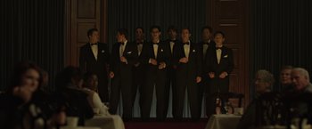 Movie still from “The Social Network” (2010), directed by David Fincher – Medium shot, Low angle