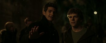 Movie still from “The Social Network” (2010), directed by David Fincher – Medium shot, Over the shoulder angle