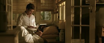 Movie still from “The Social Network” (2010), directed by David Fincher – Wide shot, Low angle