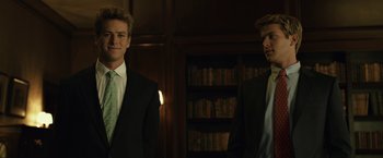 Movie still from “The Social Network” (2010), directed by David Fincher – Medium shot, Low angle