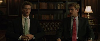 Movie still from “The Social Network” (2010), directed by David Fincher – Medium shot, Low angle