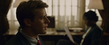 Movie still from “The Social Network” (2010), directed by David Fincher – Close Up shot, Over the shoulder angle